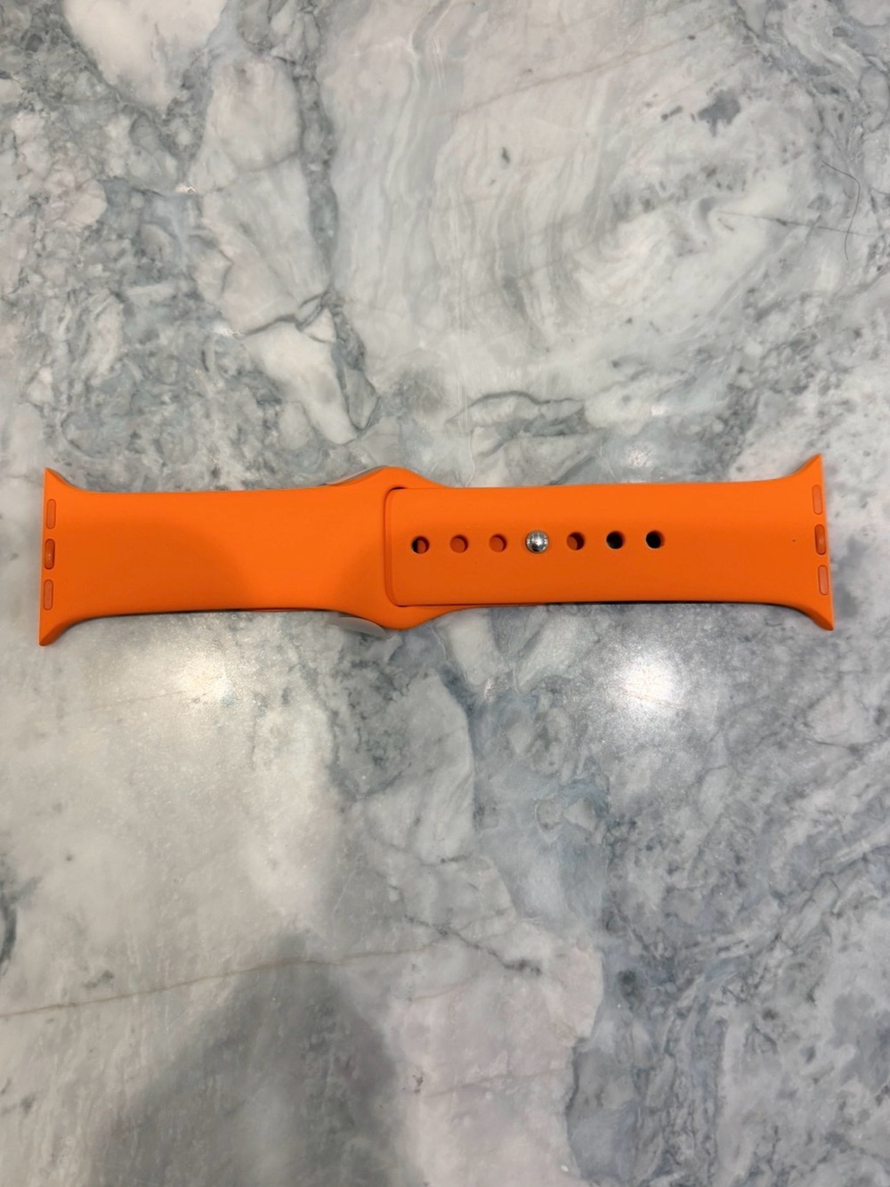 NWT Orange Hermés Silicone Apple Watch Band
